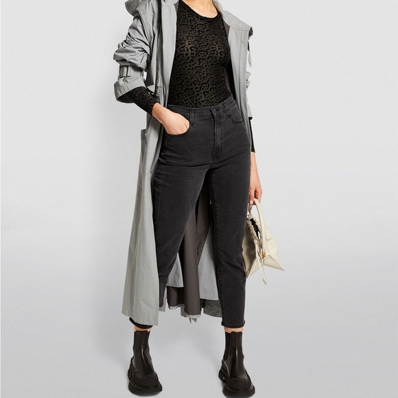 Good American The Wilder One Black Leopard Print long Sleeve Bodysuit - Picture 9 of 10